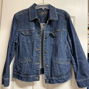 J. Jill Dark Blue Jean Jacket